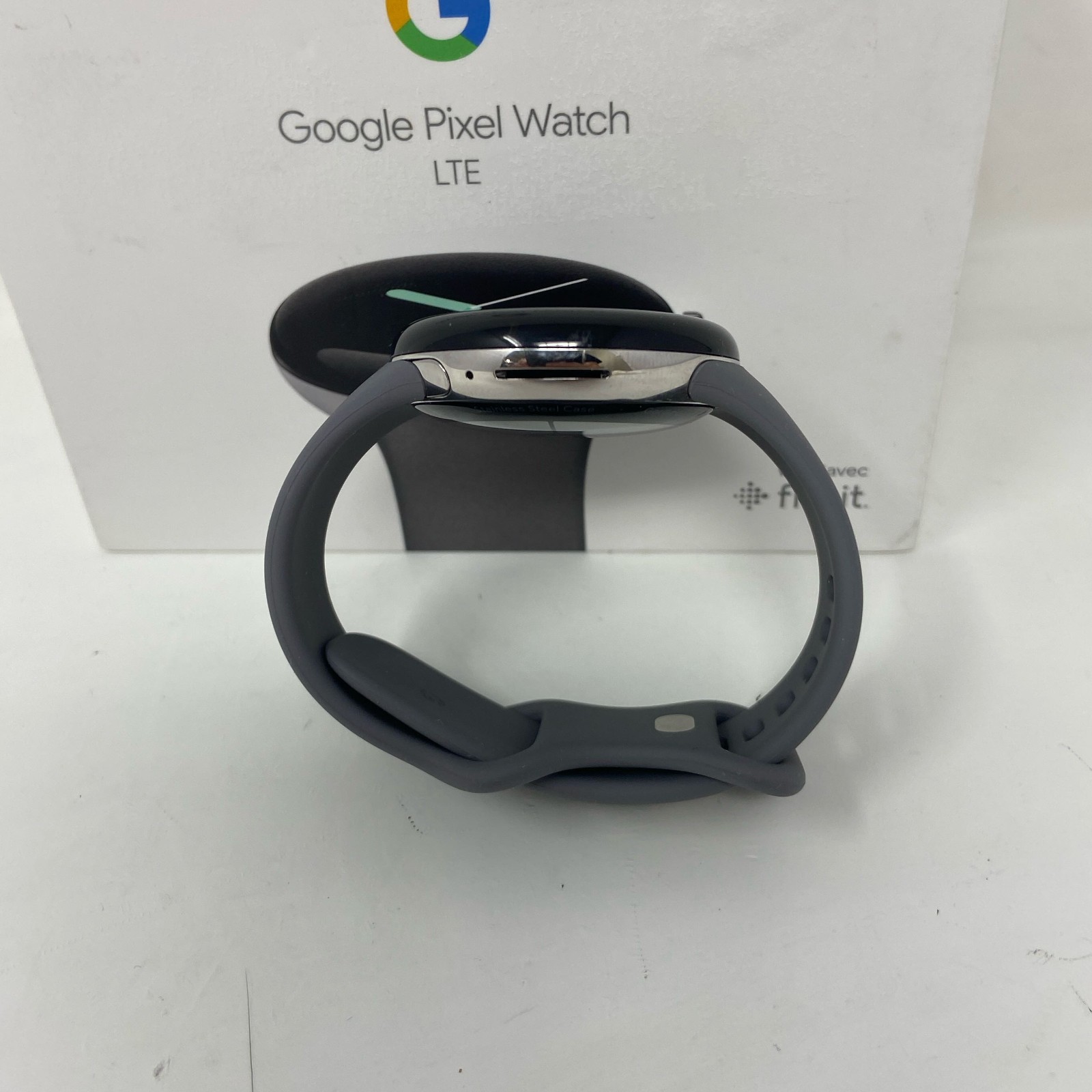 Google Pixel Watch LTE 41mm Polished Silver/Charcoal GA03304-US