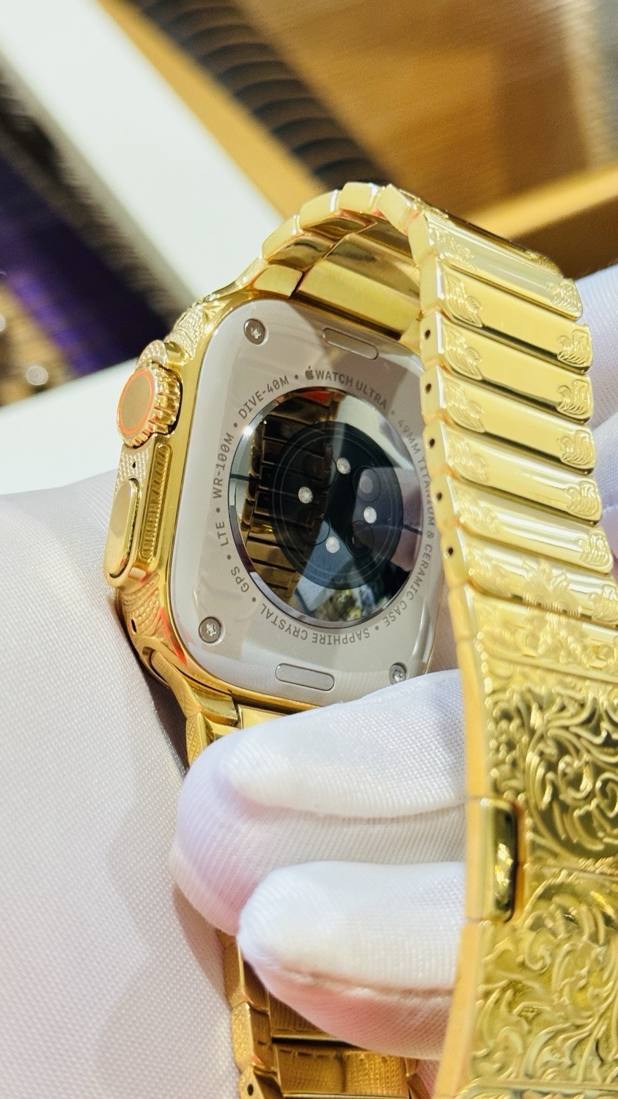 ✅ Custom 24k Gold Apple Watch Ultra 2 Engraved + Luxury Box | Authentic ✅