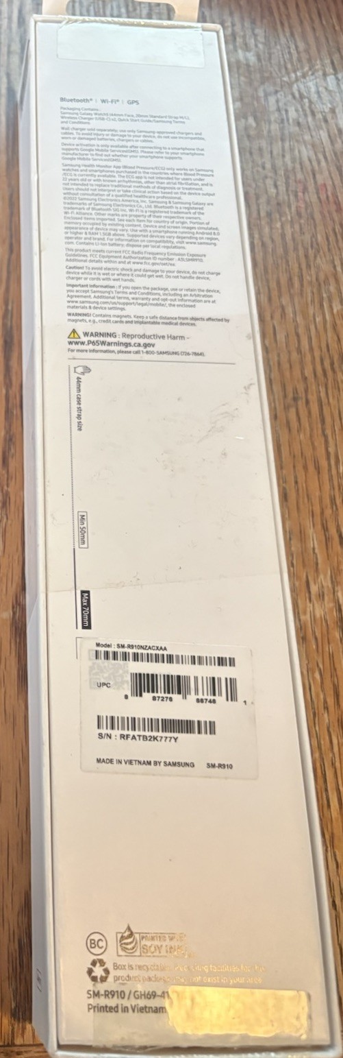 Samsung Galaxy Watch5 44mm Graphite Case with Graphite/gray Band Smart Watch New