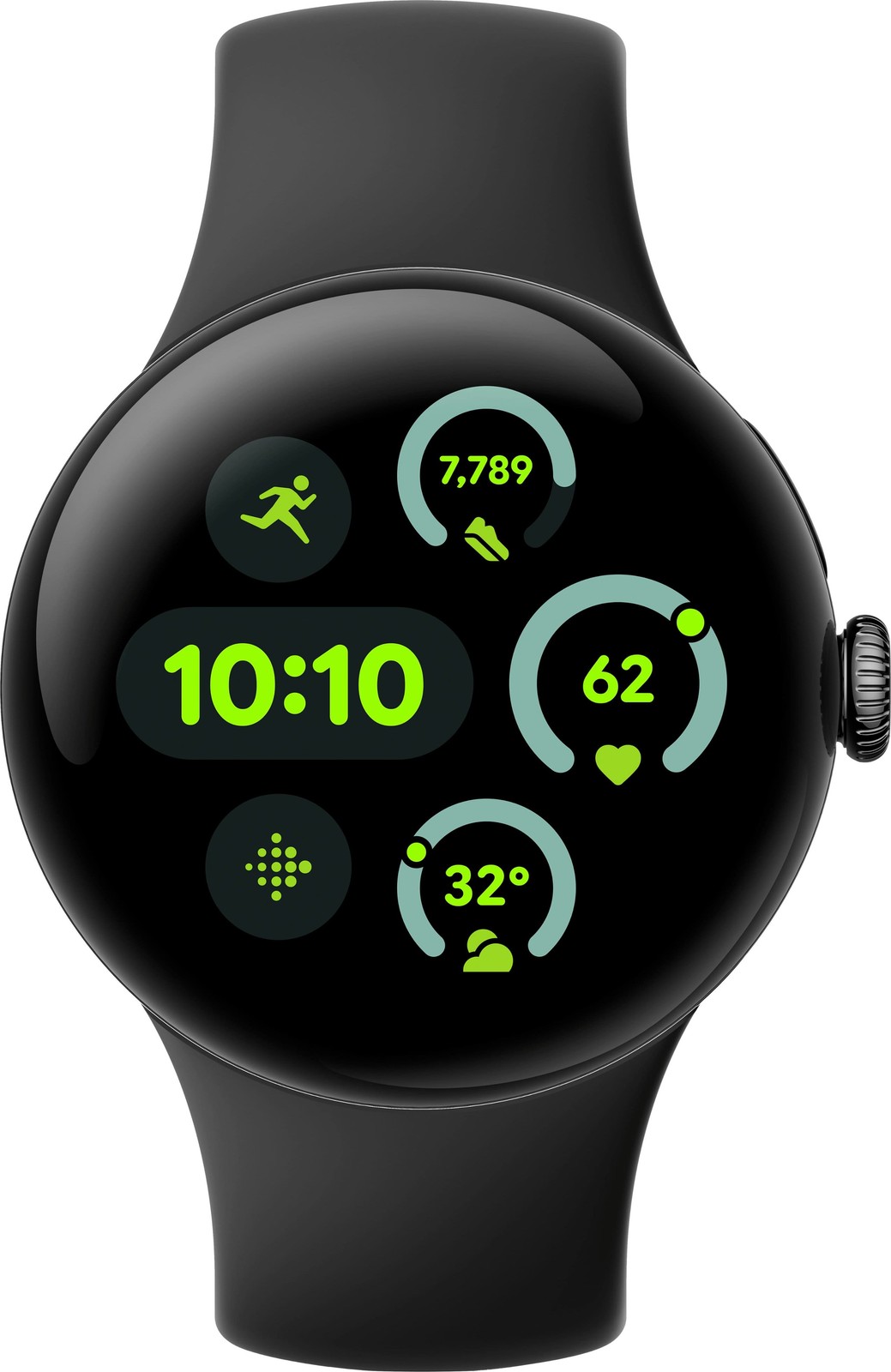 Google Pixel Watch 3 (2024) 45mm (GPS Only, No Cellular) Black Aluminum (Good)