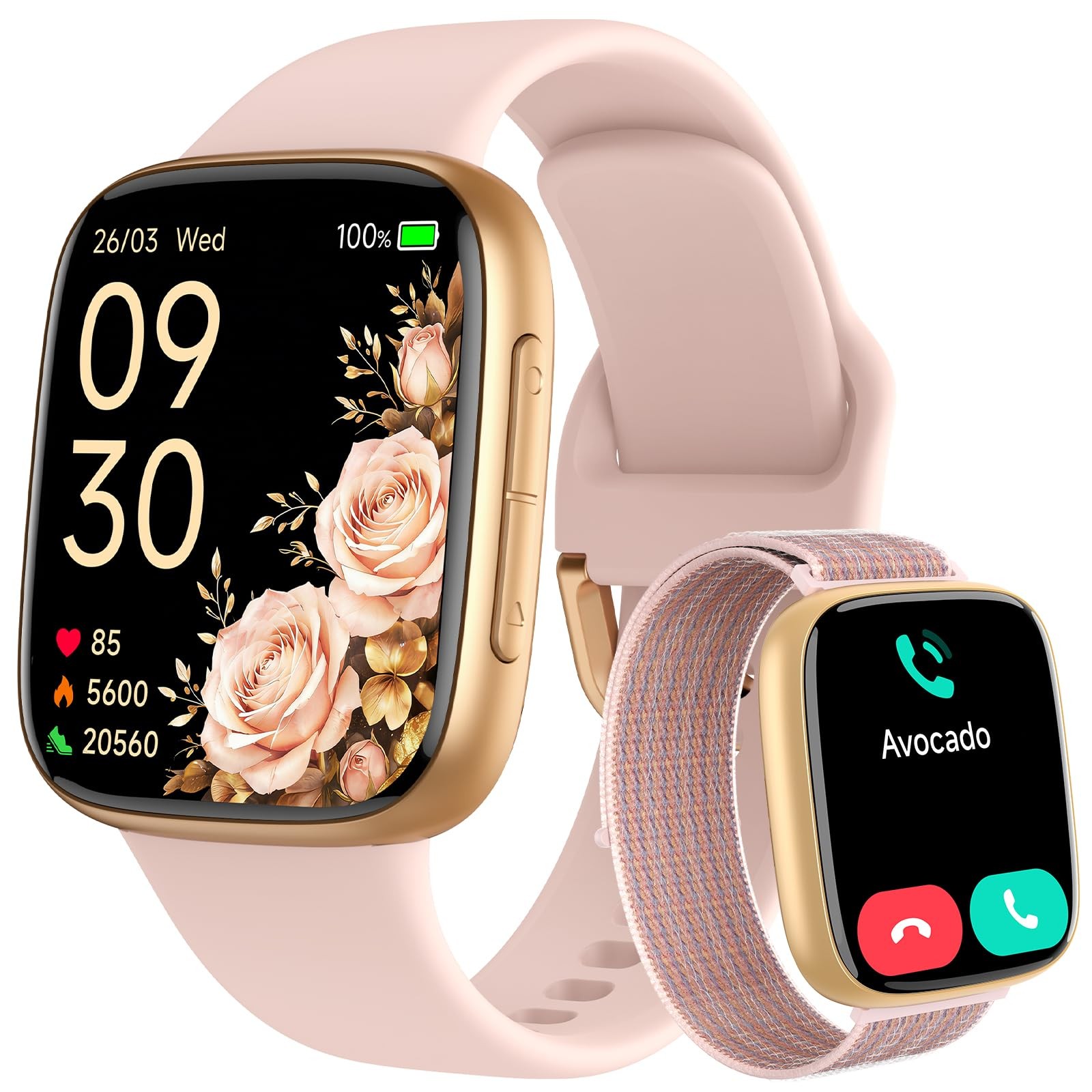 for , Answer/Make , 1.85″ AMOLED Always-On Display Screen for iPhone & Androi…