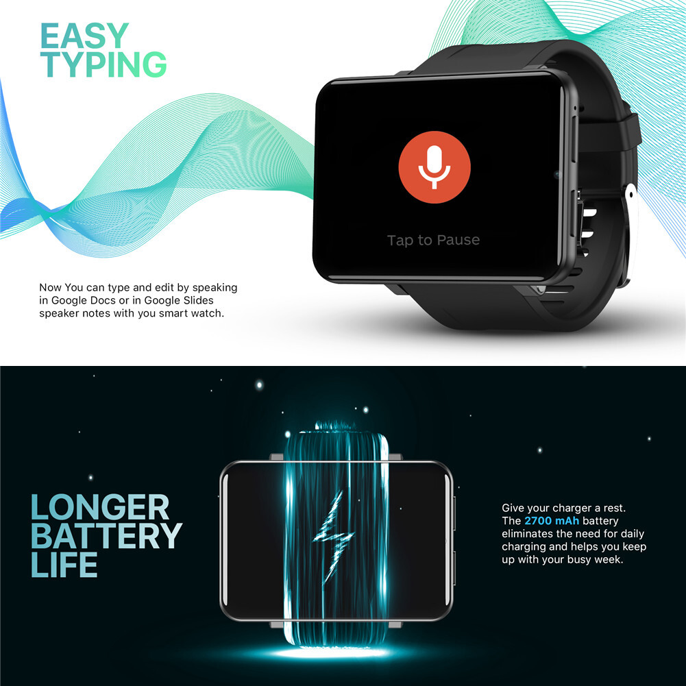 Luxury Smart Watch 4G WiFi Android Smartwatch Dual Cameras 3G+32G 2.86 inch