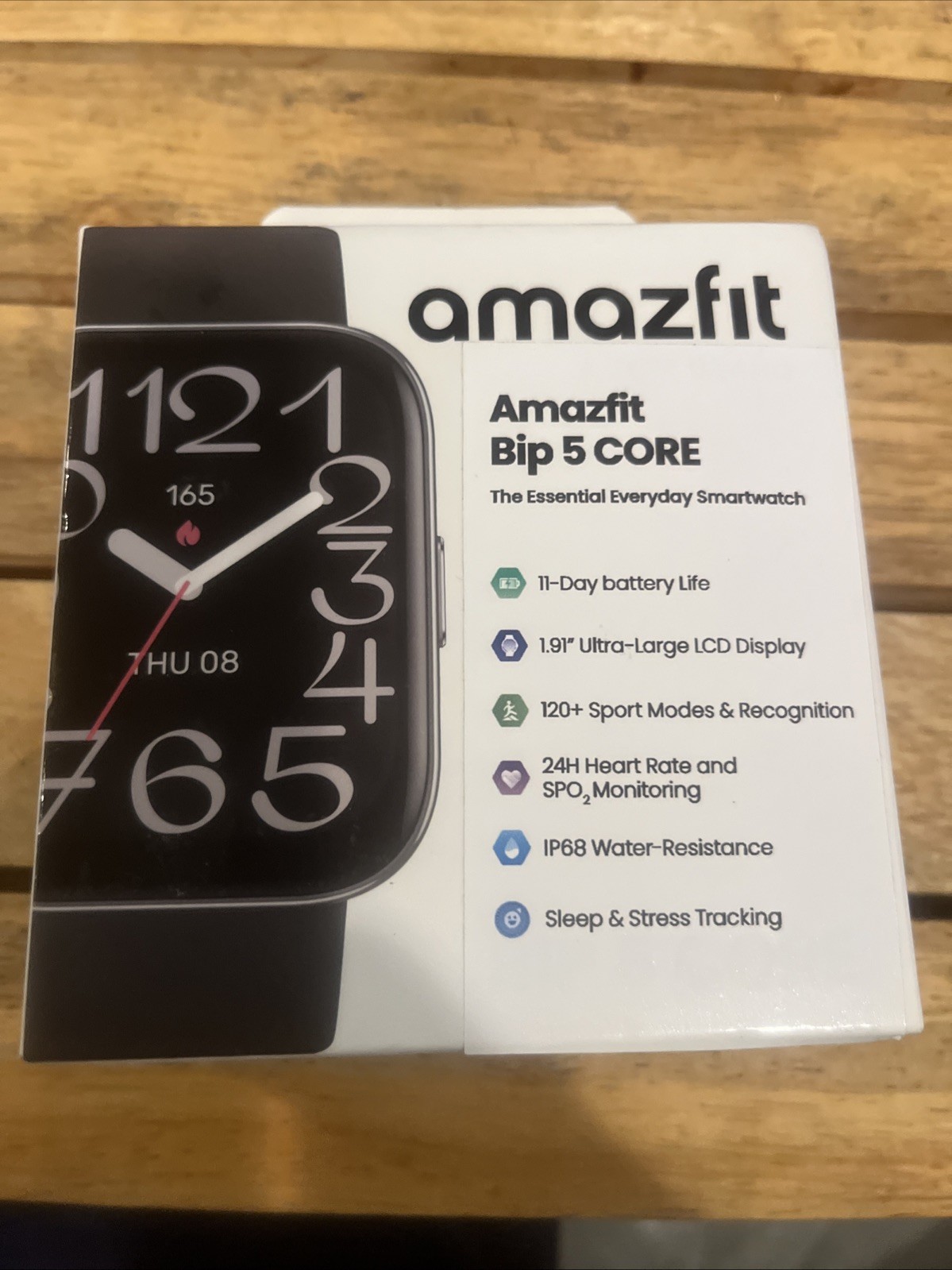 Amazfit Bip 5 Core Fitness Tracker: Heart Rate, Sleep Monitoring, Waterproof New