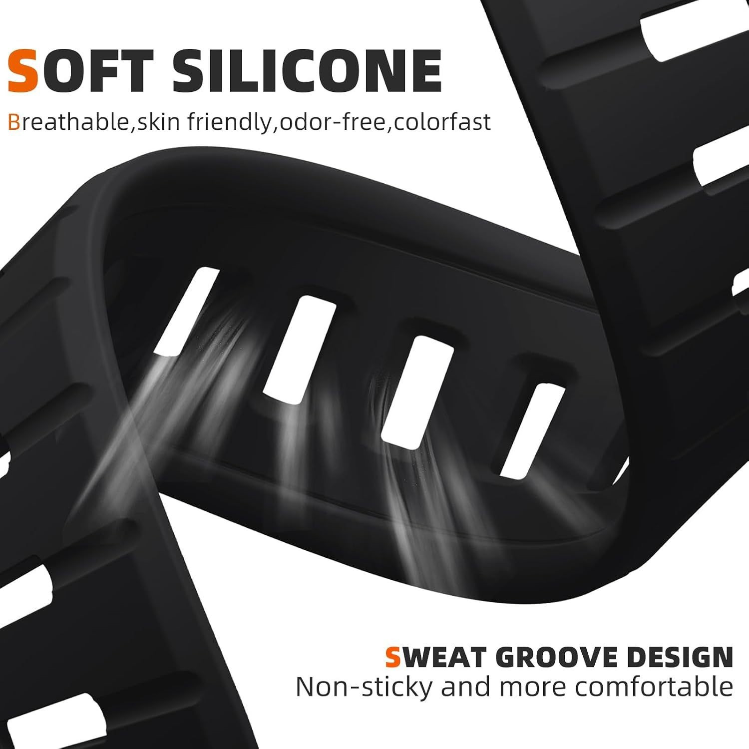Silicone Waterproof Band for Apple Watch Ultra 49mm – Compatible with All Series