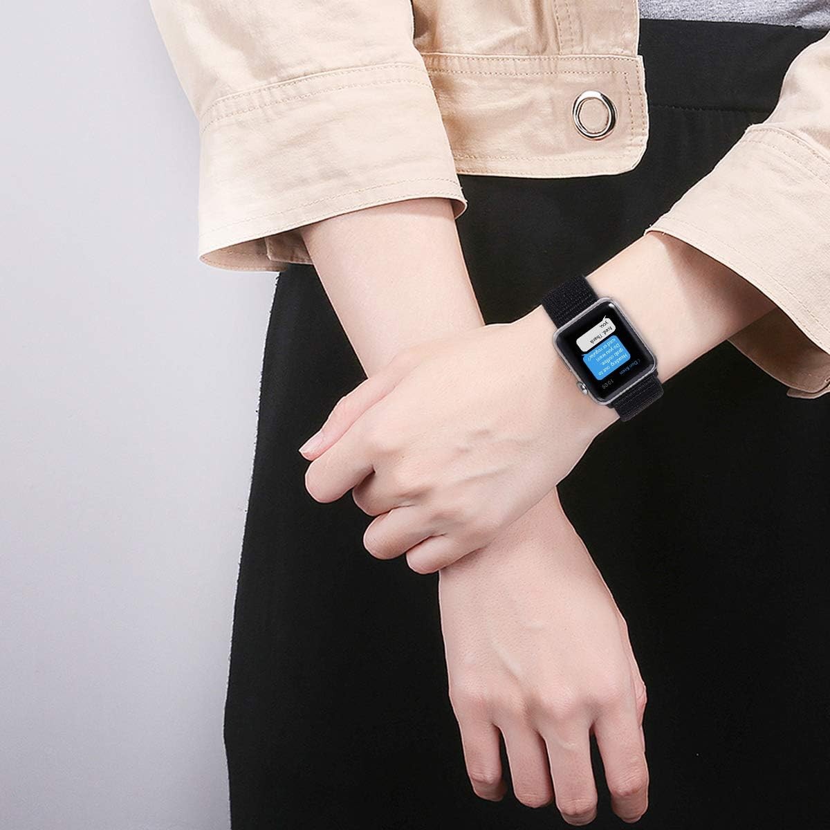 Case For Apple Watch 49mm 46mm 45mm 44mm 42mm 41mm 40mm 38mm Nylon Stretchy Band