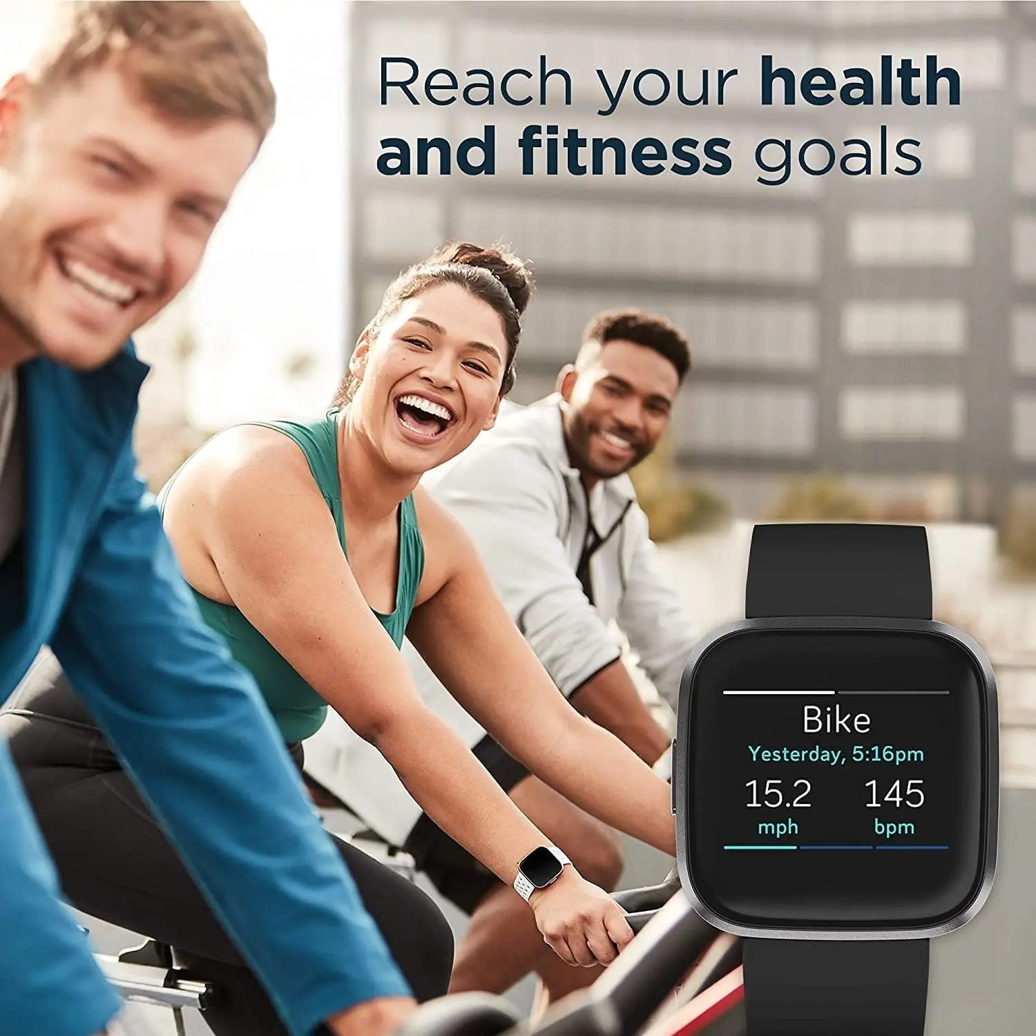 New Fitbit Versa 2 Health & Fitness Smartwatch Authentic Activity Tracker Black