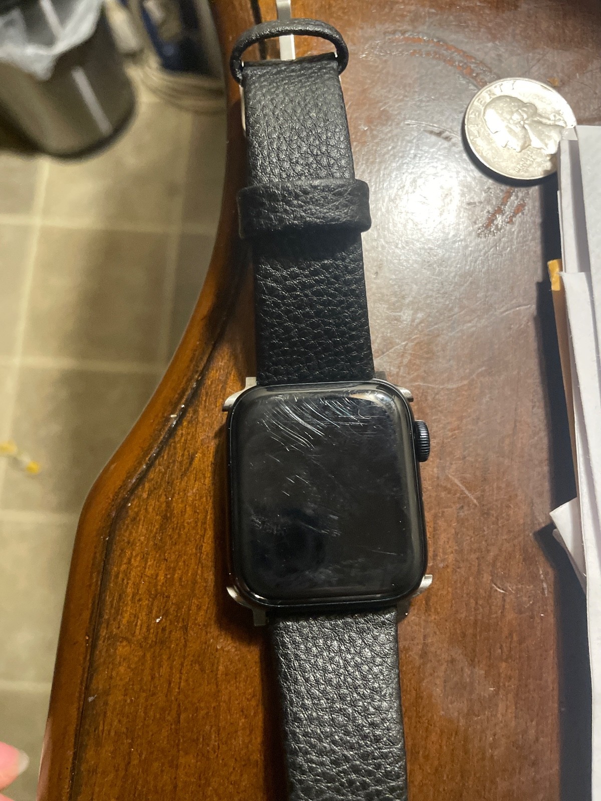Apple Watch SE 2nd Gen 44mm GPS Midnight Aluminum Case Watch MNTG3LL/A