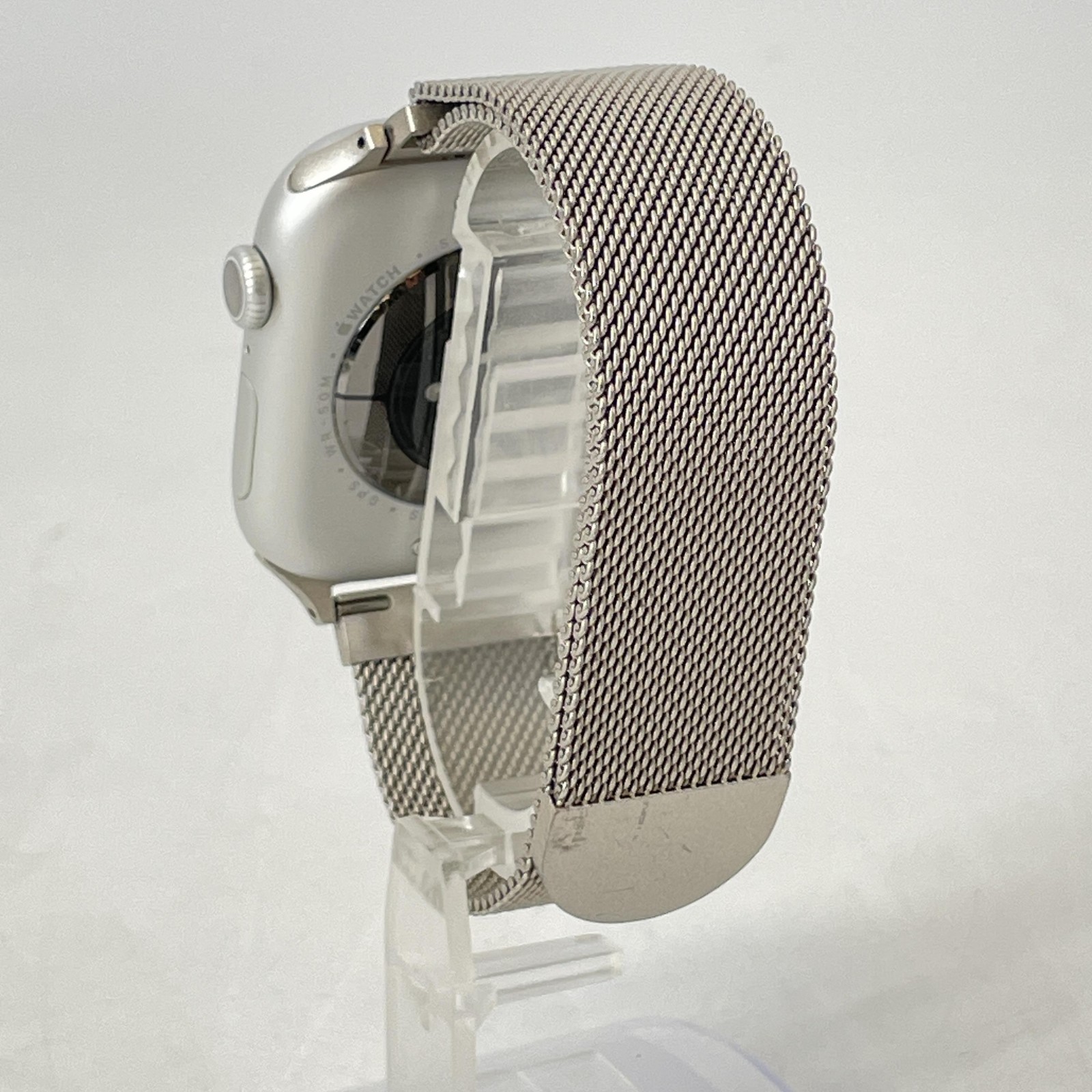 Apple Watch (Series 10) 46mm Silver Aluminum (GPS) w/ Milanese Loop – Excellent