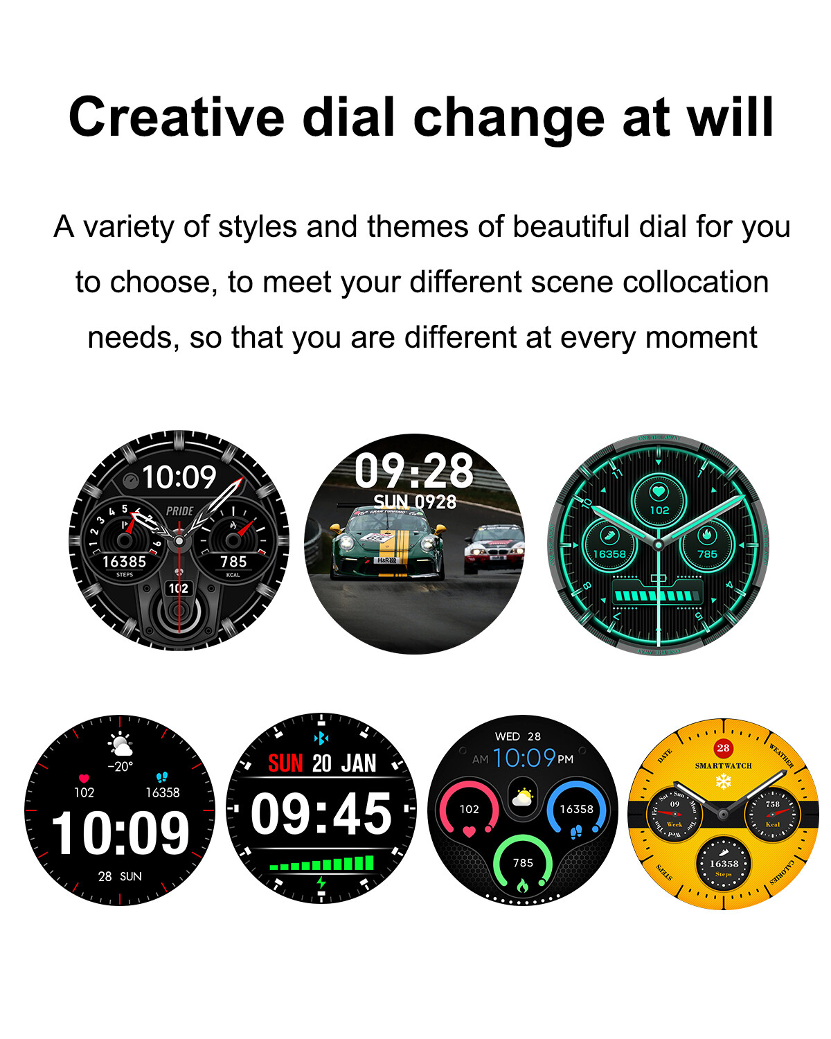 Bluetooth Smart Watch Earphones Touch Screen Waterproof Sports Fitness Tracker