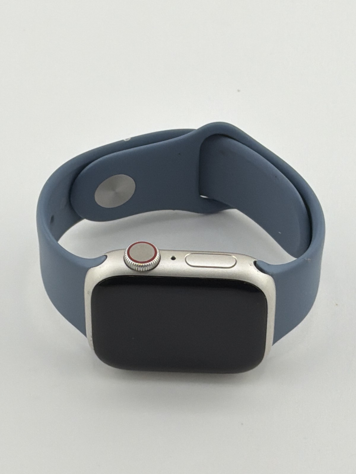 Apple Watch Series 8 41mm Silver Aluminum Case Blue Sport Loop GPS Cellular Used