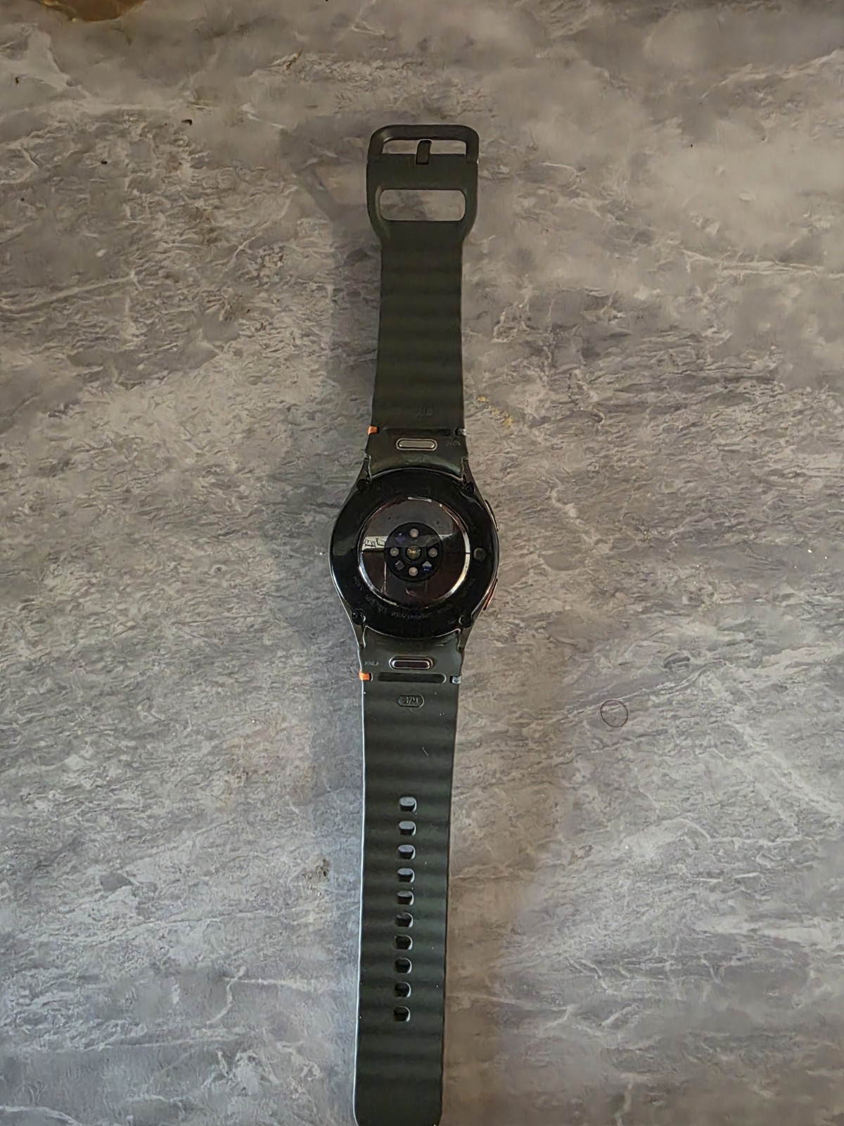 Samsung Galaxy Watch 7 40mm Black Aluminum LTE GPS AMOLED Green Silicone Band