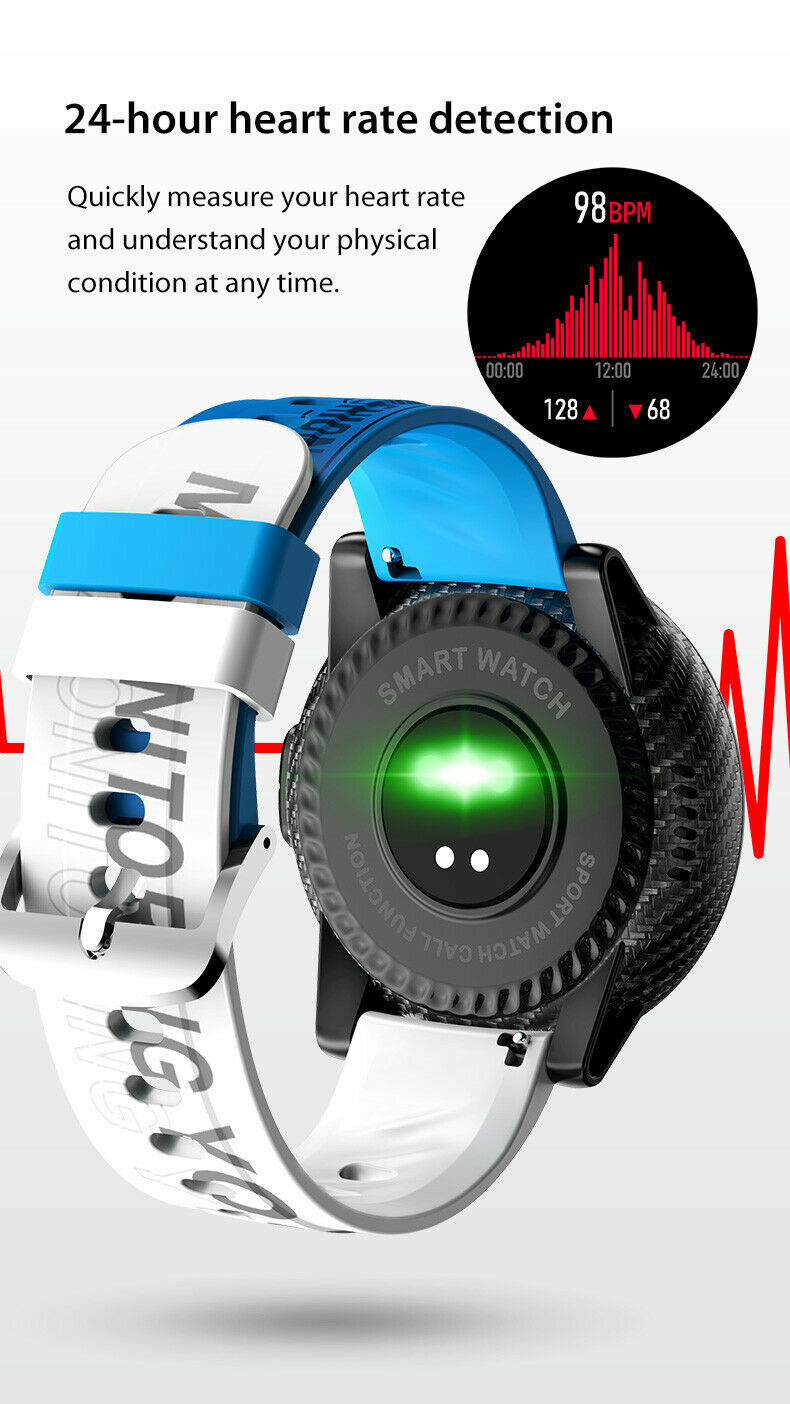 Digital Waterproof Smartwatch Phone Call Fitness Heart Rate