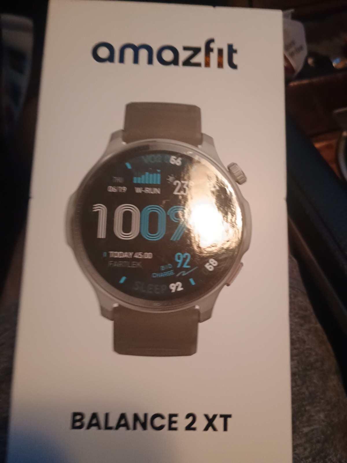 Amazfit – Balance 2 XT Smartwatch 47mm Silicone – Gray / Black – Open Box
