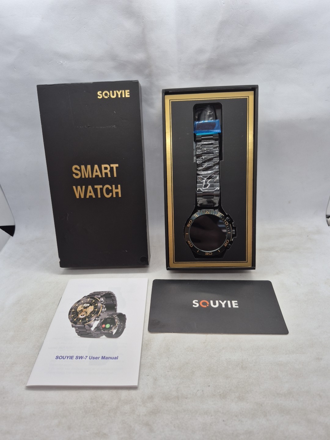 Smart Watch for Men Answer/Make Call for Android iPhone, 1.43″ AMOLED