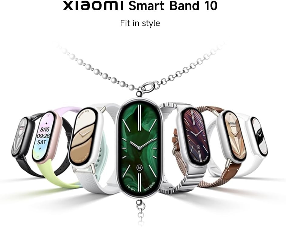 Mi Smart Band 10 Ceramic Edition – 1.72″ AMOLED & 21 Days Battery – Pearl White-