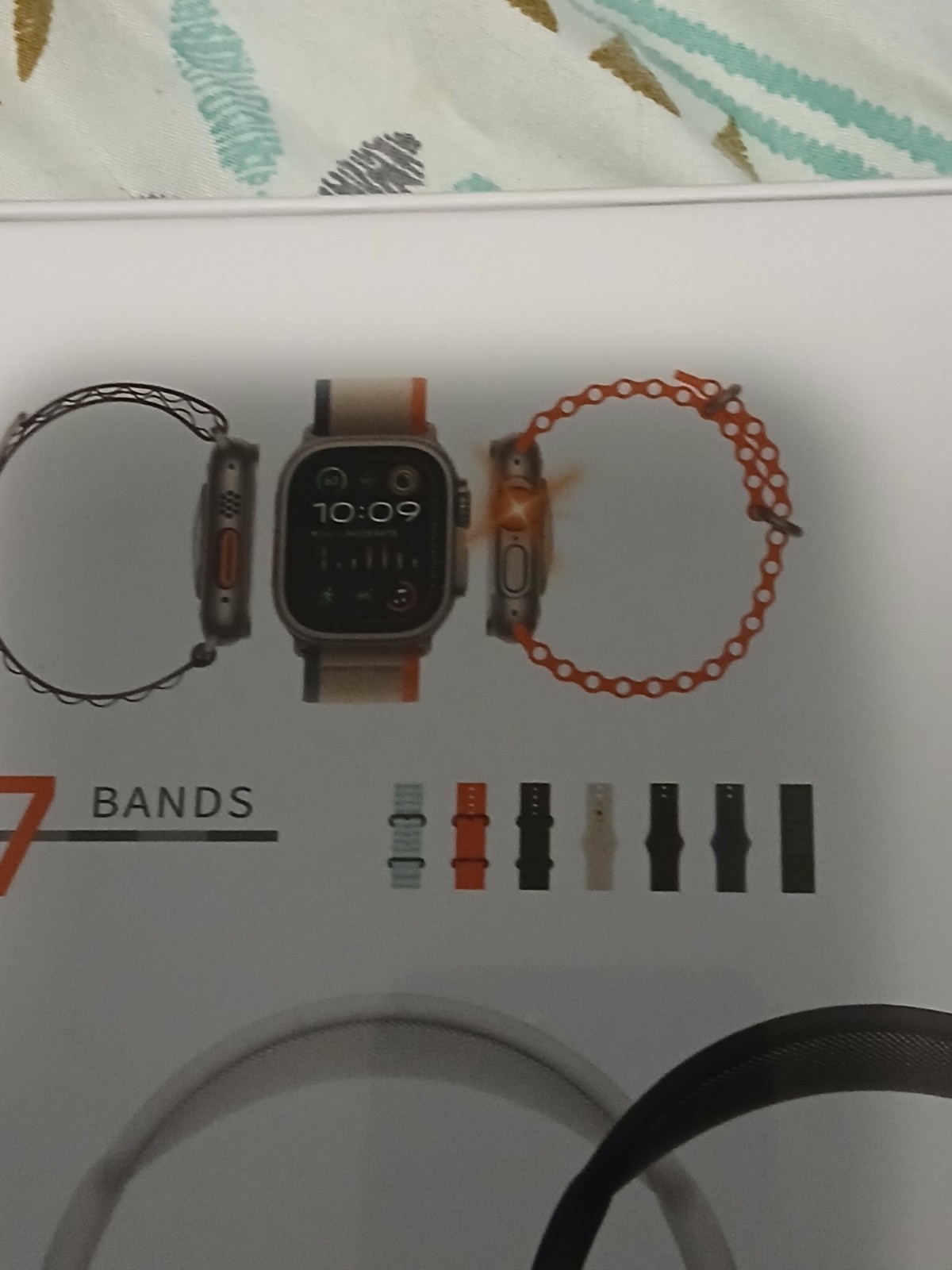 DMES P9 Ultra 2-1 Smartwatch 49mm Silver Metal Case AMOLED, 7 Bands