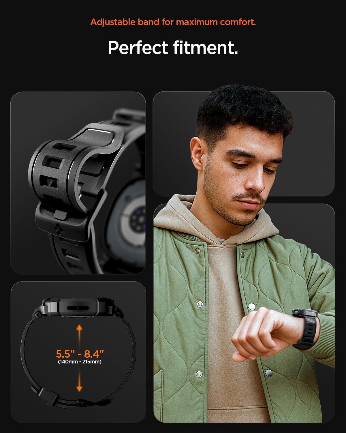 Rugged Armor Pro Case for Samsung Galaxy Watch 9 44mm Durable Shock Proof TPU