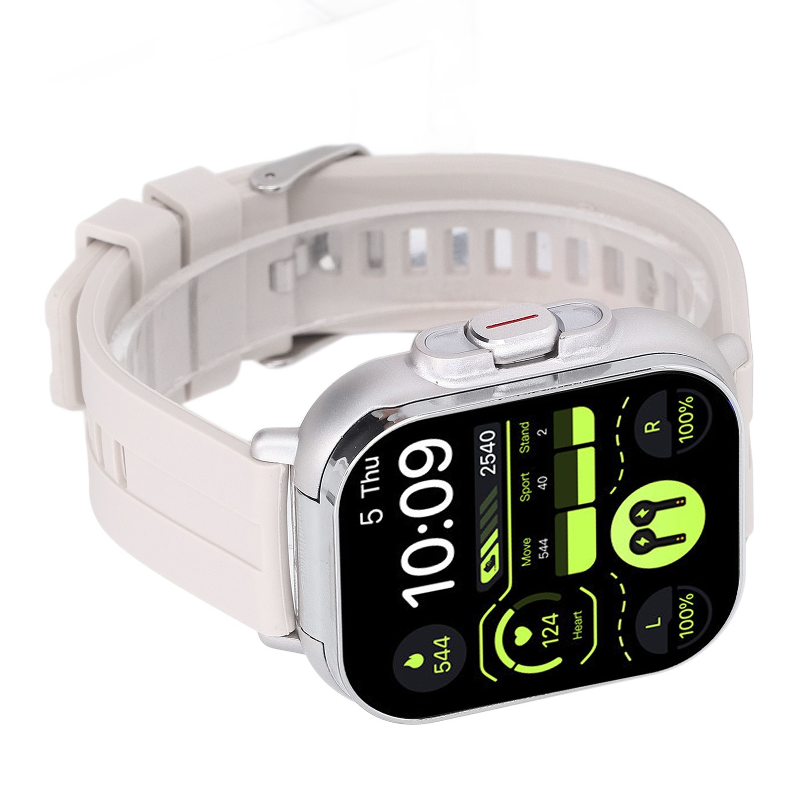 2 In 1 Smart Watch With Earbuds HD Touch Screen Bluetooth Call For IOS