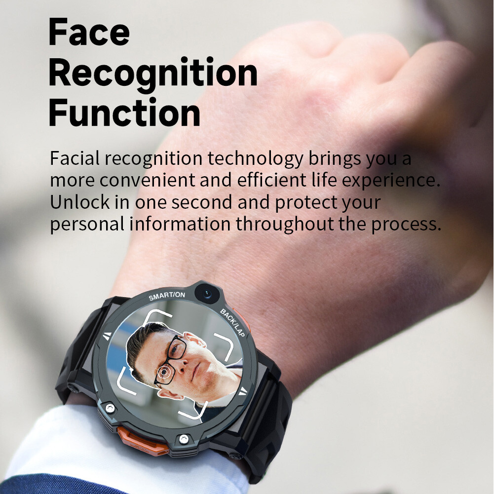 Bluetooth Smart Watch for Men Dual Camera Wifi 4G Network Unlocked Phone Watch