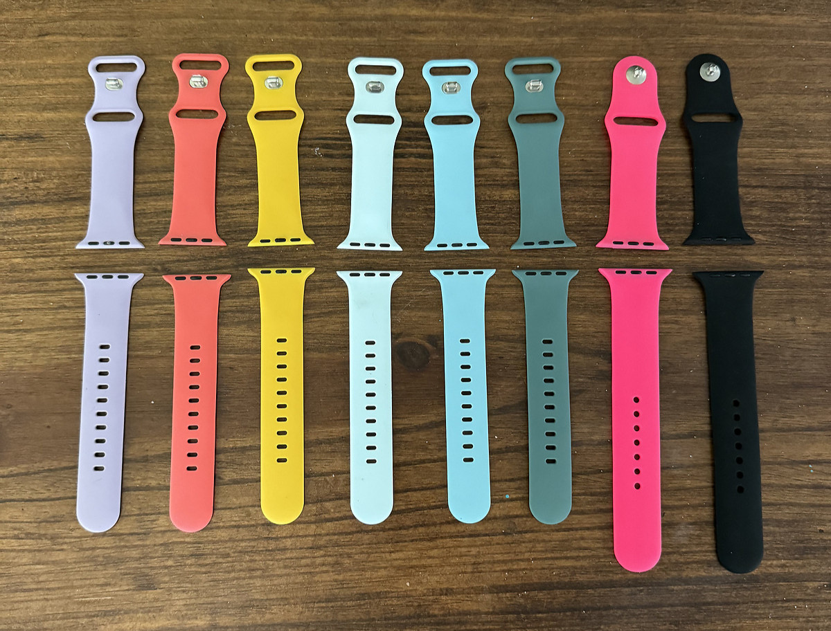 3- Apple Watch Series 3 38mm Silver Aluminum Case with Multiple Bands