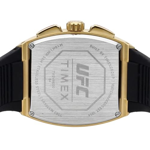 TIMEX Watch UFC Animal Black Dial 10 ATM Water Resistant 42mm TW2V88000 Black