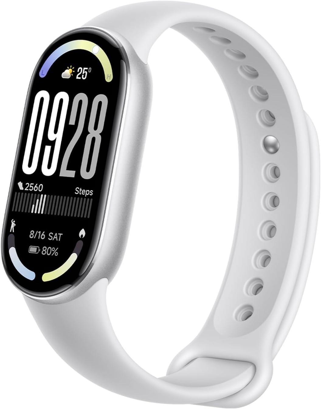 Xiaomi Mi Smart Band 10 (2025) Global Version – 1.72″ AMOLED Display Silver