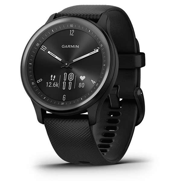 GARMIN Vivomove Sport Slate/Black 40mm Silicone Band Smart Watch JDMPS