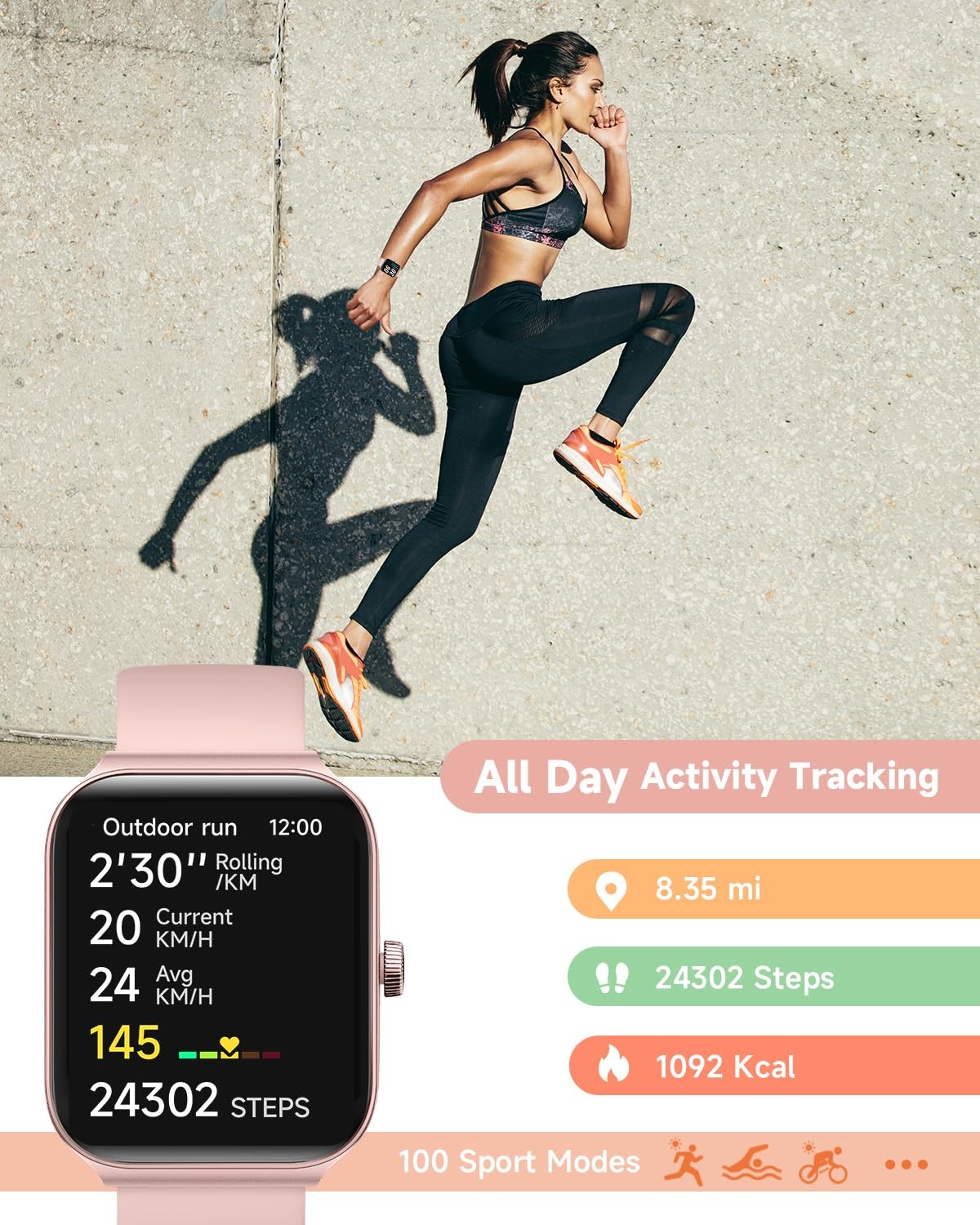 for Alexa Built-in, 1.95″ Fitness Tracker with Answer/Make Calls, IP68 Waterp…