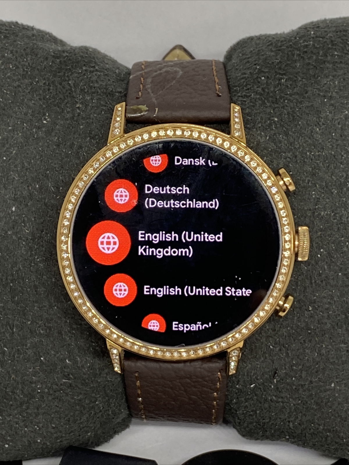 Fossil Gen 4 Authentic Digital Dial Smart Watch Custom Band FTW6015 CO133