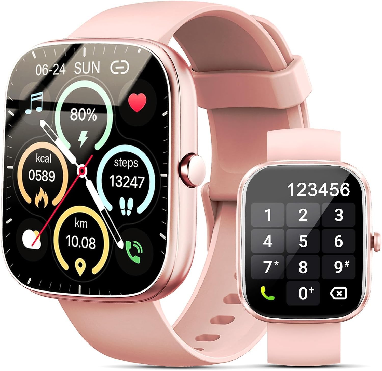 Fempoin Smart Watch, 1.96″ HD SmartWatch, Touch Screen Answer/Make Call, IP68…