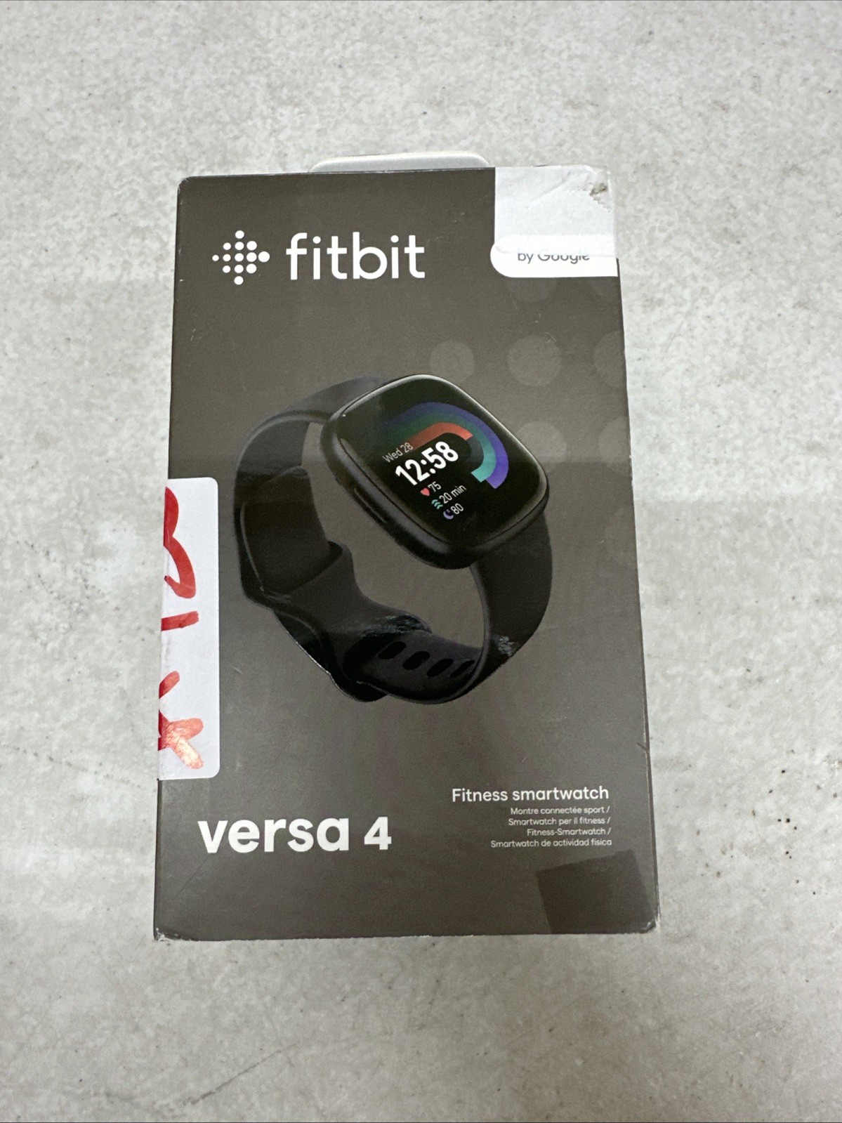 Fitbit Versa 4 Fitness Smartwatch GPS Heart Rate Sleep Tracking Black Graphite