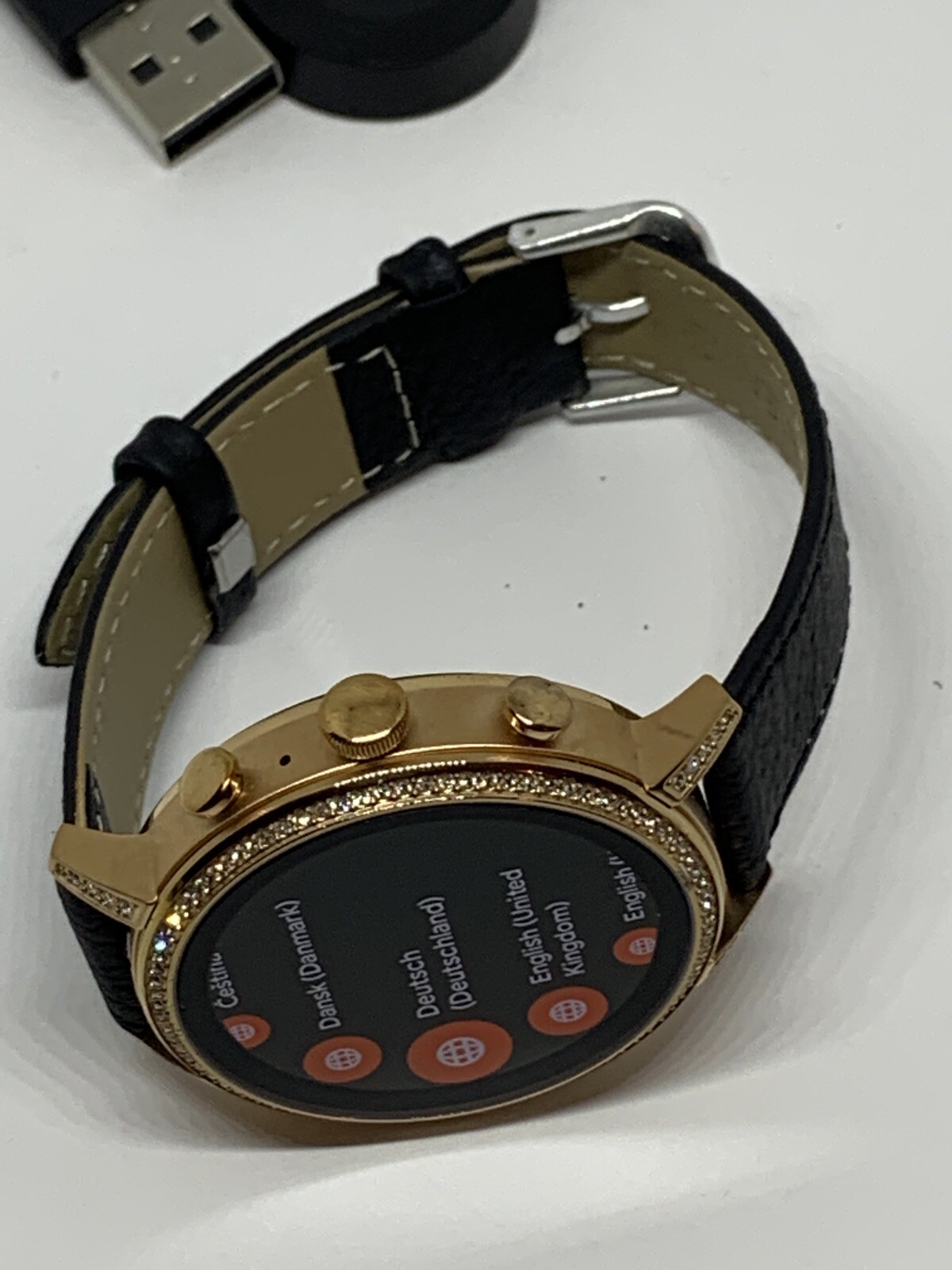 Fossil Gen 4 Authentic Digital Dial Smart Watch Custom Band FTW6015 QT355