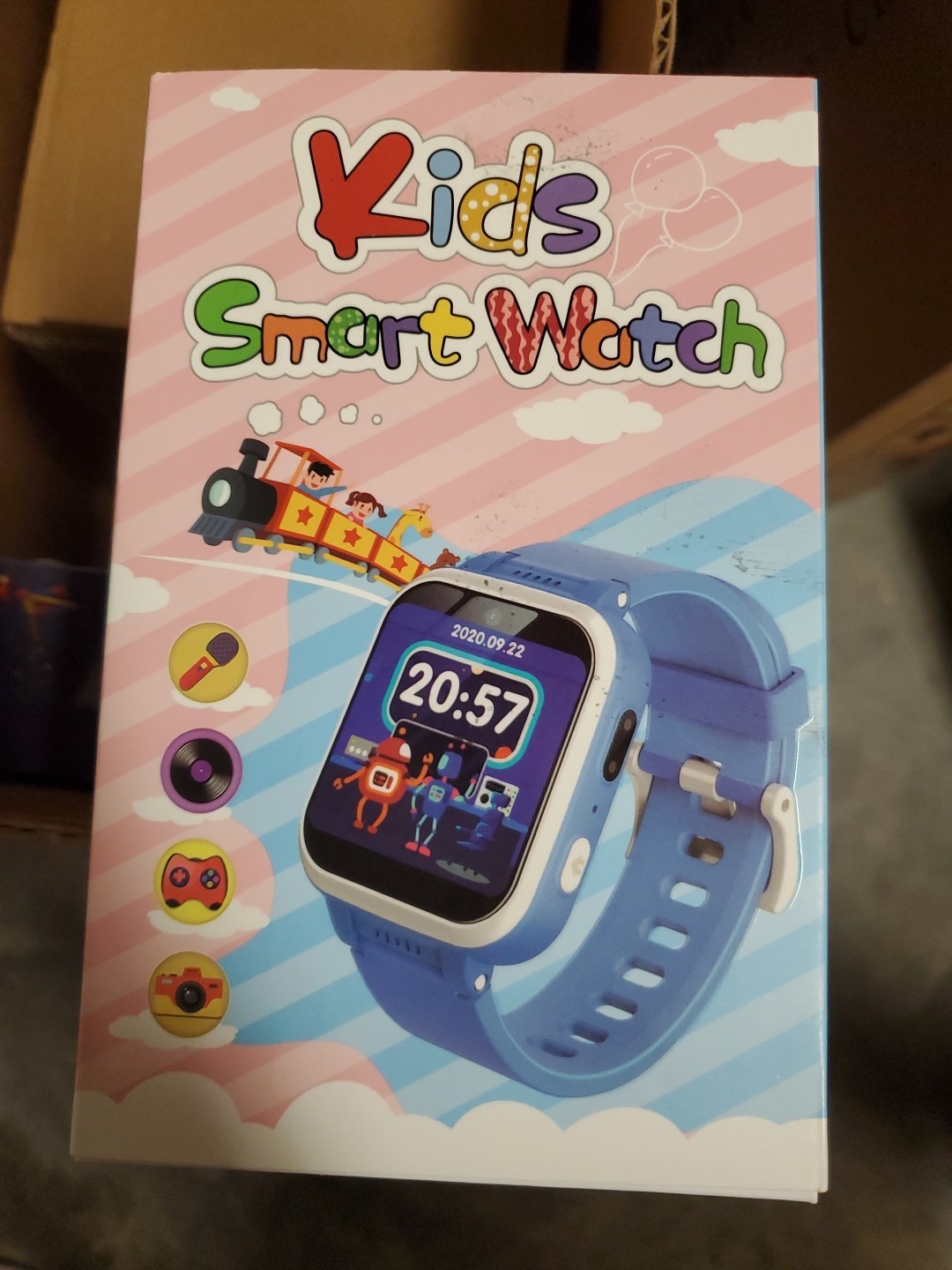Kids Smart Watch Girls Boys, SmartWatch Camera Games Walking Flashlight Blue