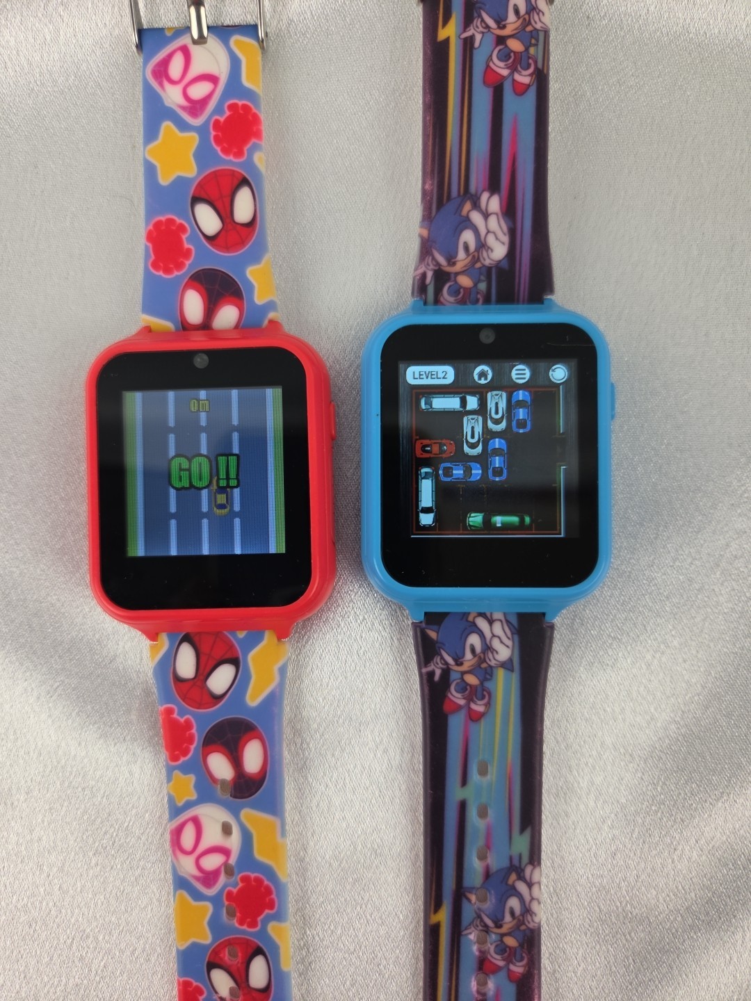 Sonic And Spiderman Kids Smart Watch Interactive Touchscreen with Games, Selfie