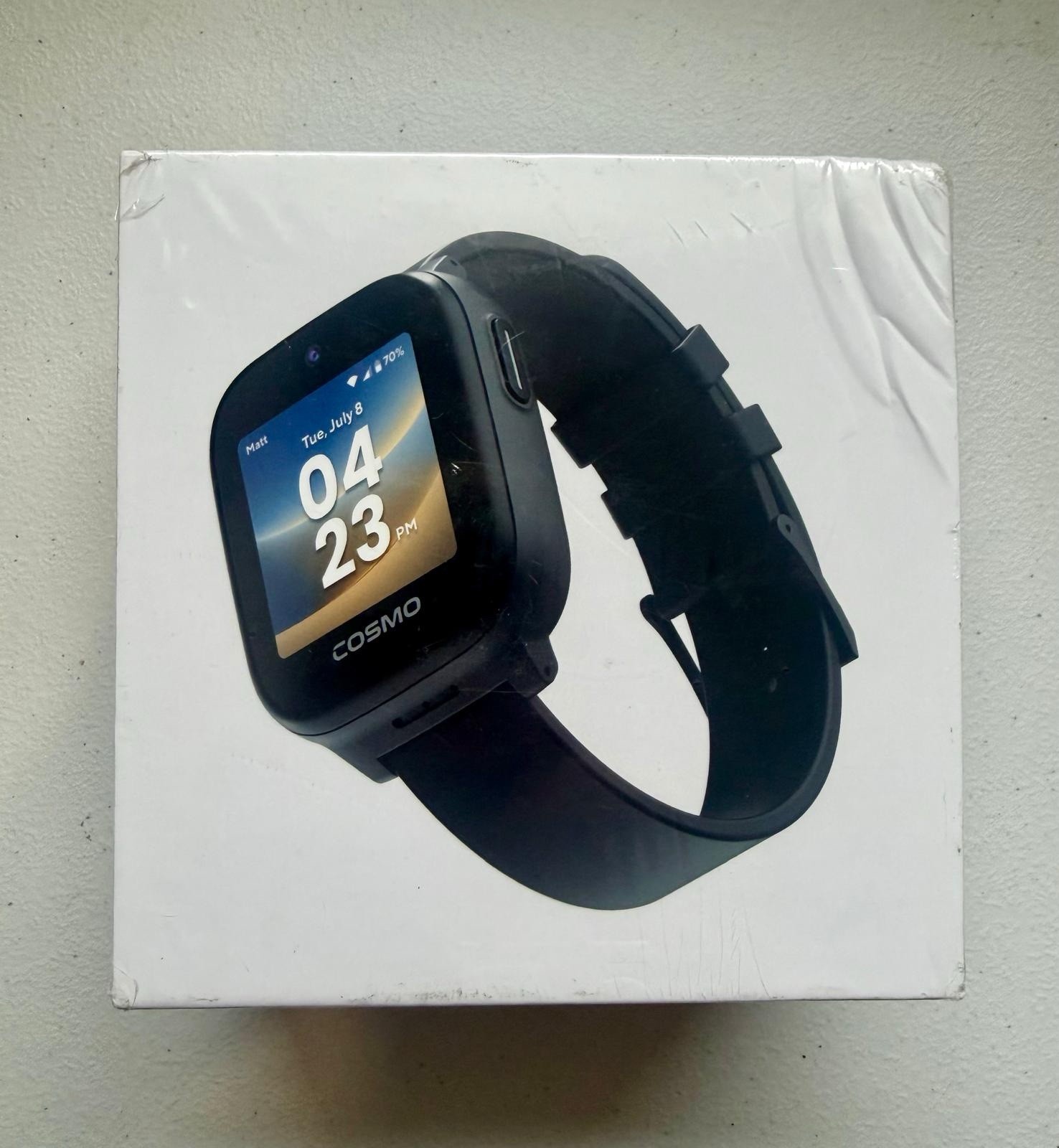 COSMO JrTrack 5 Kids Smart Watch GPS Phone Black New Sealed