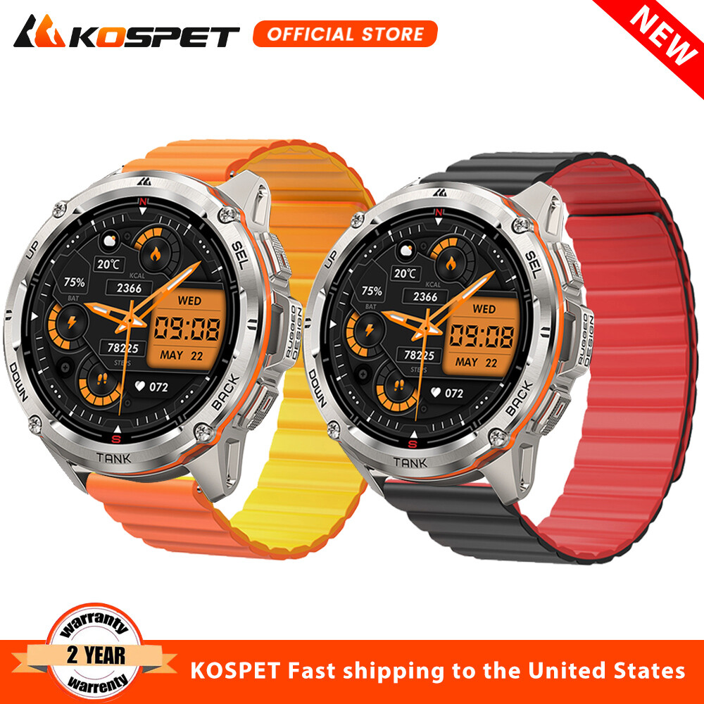2024 KOSPET TANK T3 Ultra Smart Watch Men GPS Smart Watch With Magnetic Strap