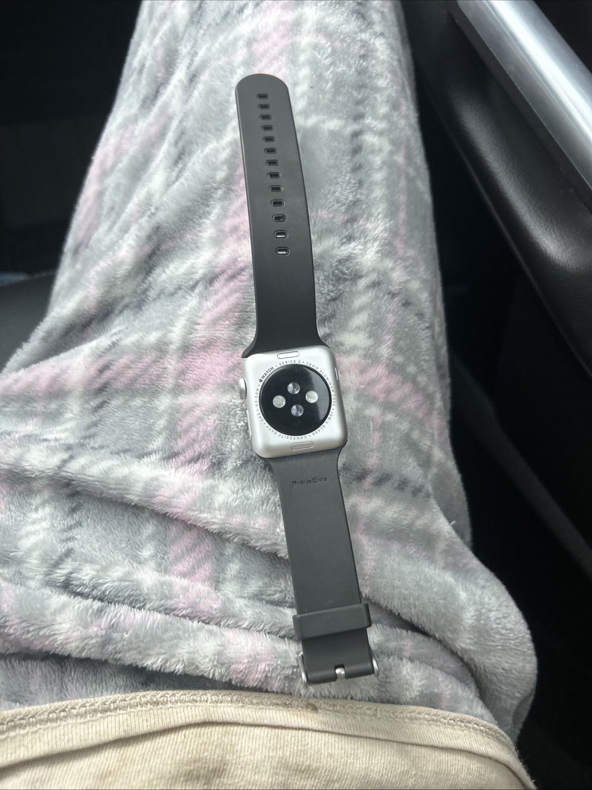 Apple Watch Series 3 Space Gray Aluminum Case with Black Sport Band Smart Watch