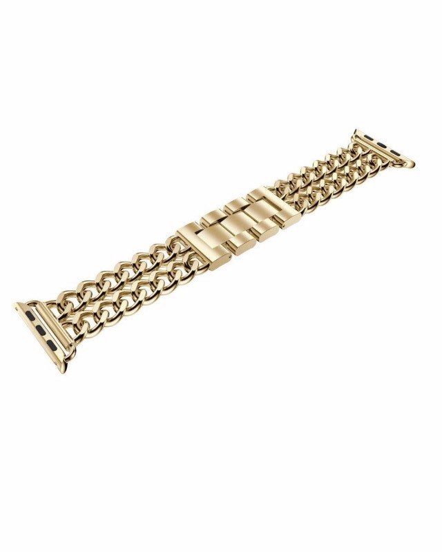24K Gold Plated 42MM Apple Watch Series 2 Stainless Steel Case Gold Links Band