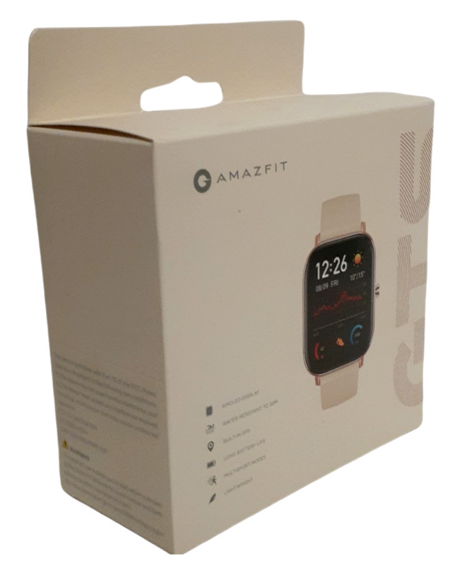 AmazFit GTS Model A1914 Fitness Tracking Smartwatch GPS, Desert Gold NEW Sealed.