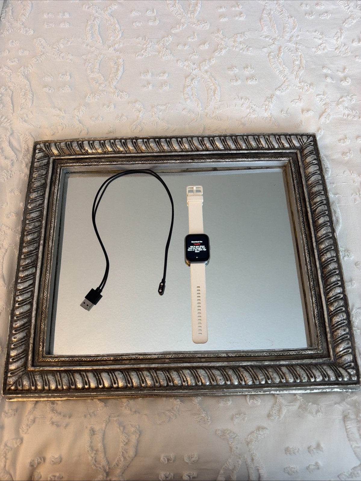 Smart Watch Alexa Built-in Fitness Watch ID208PLUS – White