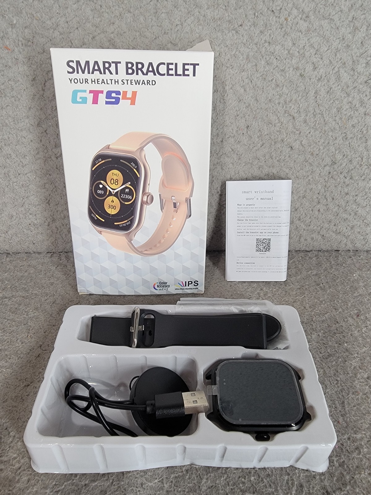 Smart Watch GTS4 Your Health Steward Fitness Tracker Smart Health Open Box