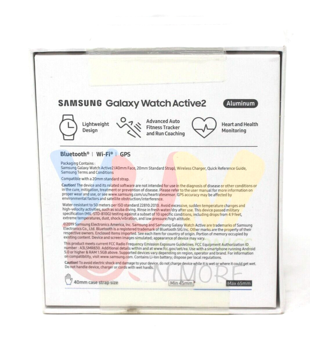 Samsung Galaxy Watch Active 2 40mm Aluminum Case with Sport Band- AQUABLACK