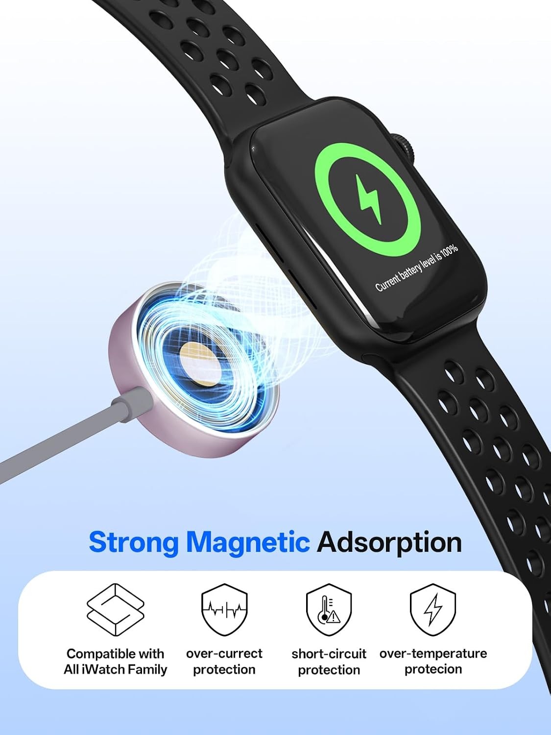 Travel Essentials for Apple Watch Charger, Multi Charging Cable for iPhone 4FT