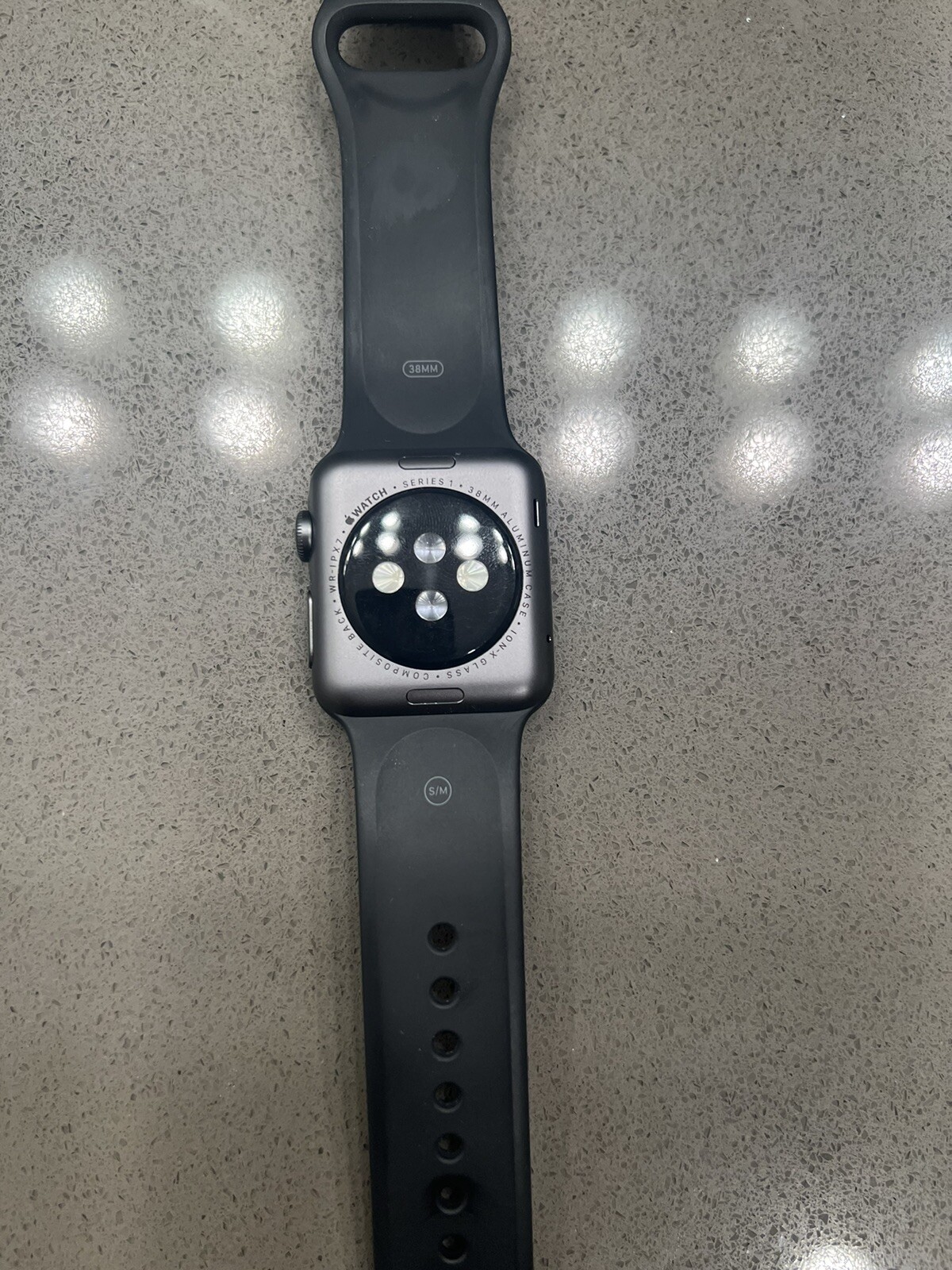Apple Watch Sport 38mm Aluminum Case Black Sport Band – (MJ2X2LL/A)