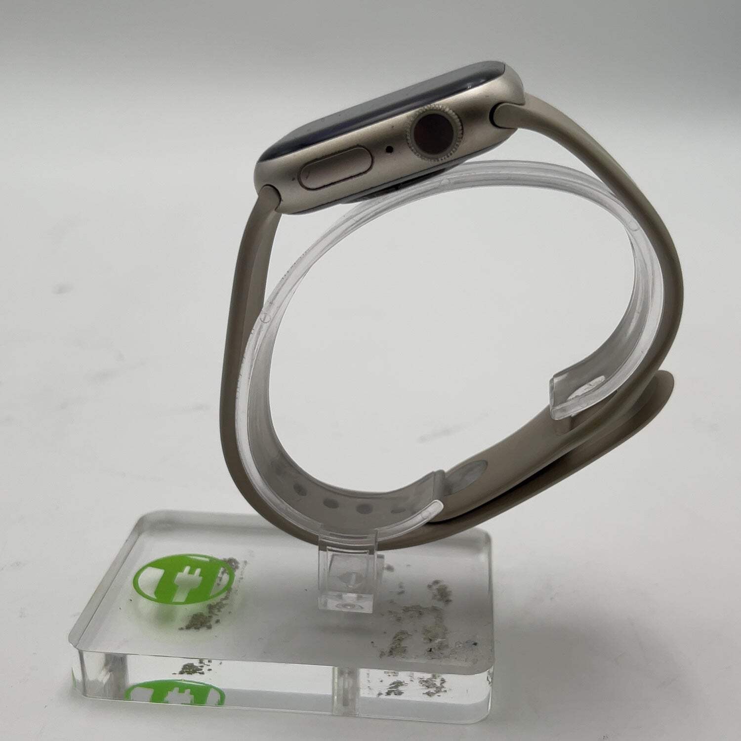 GPS Only Apple Watch Series 7 41MM Starlight Aluminum Gray Sport Band MKMY3LL/A