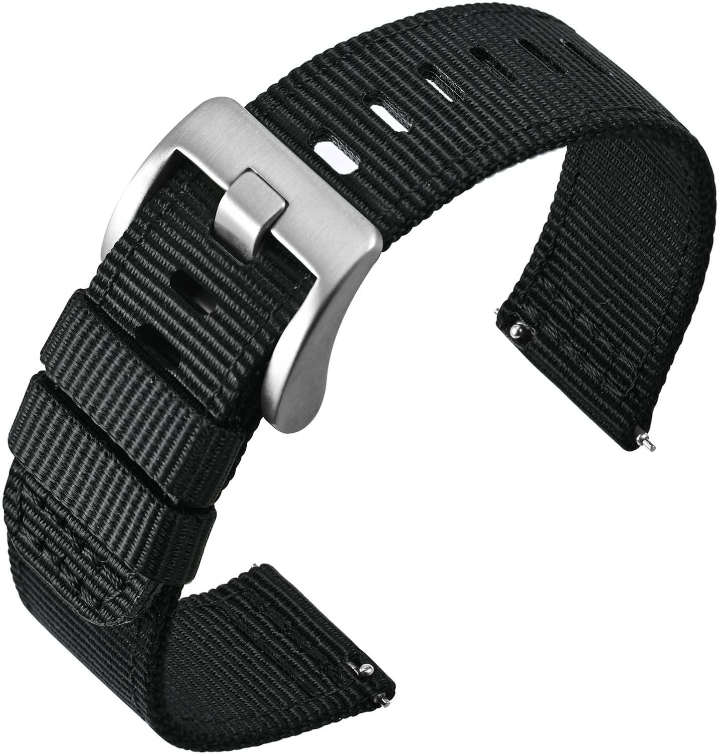 Quick Release Nylon Watch Strap for Men, 18mm-24mm, Multiple Colors