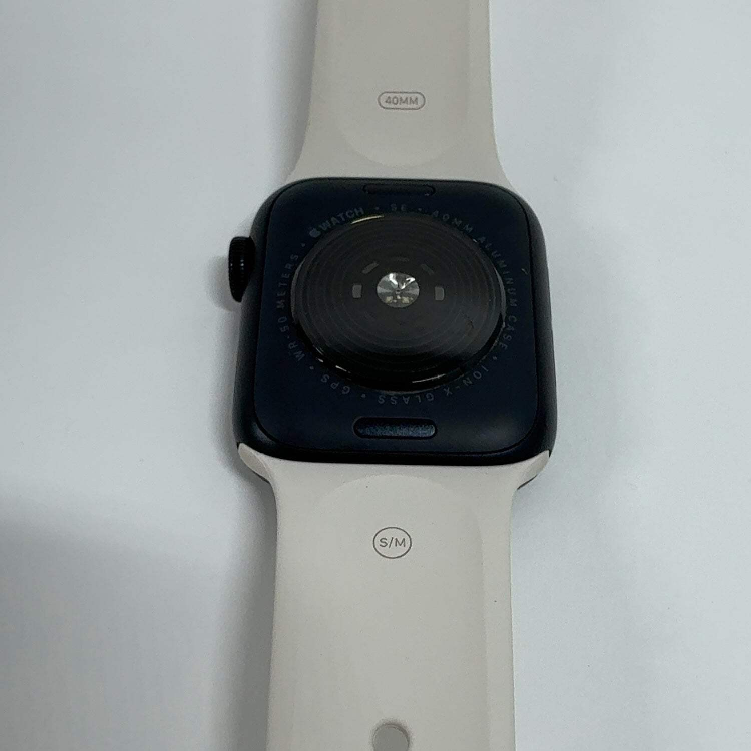 GPS Only Apple Watch SE 2nd Gen 40MM Midnight Aluminum White Sport Band