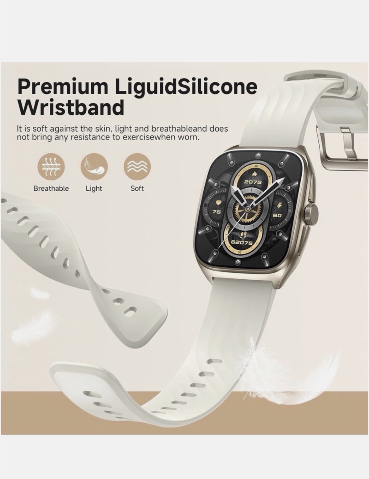 2025 SOUYIE Smart Watch for Men and Women with SOS Emergency Alert, 1.85″ GTX 19