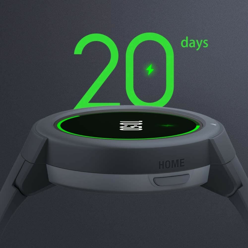 Amazfit Verge Lite Smartwatch: 20-Day Battery Life – 1.3″ AMOLED Screen