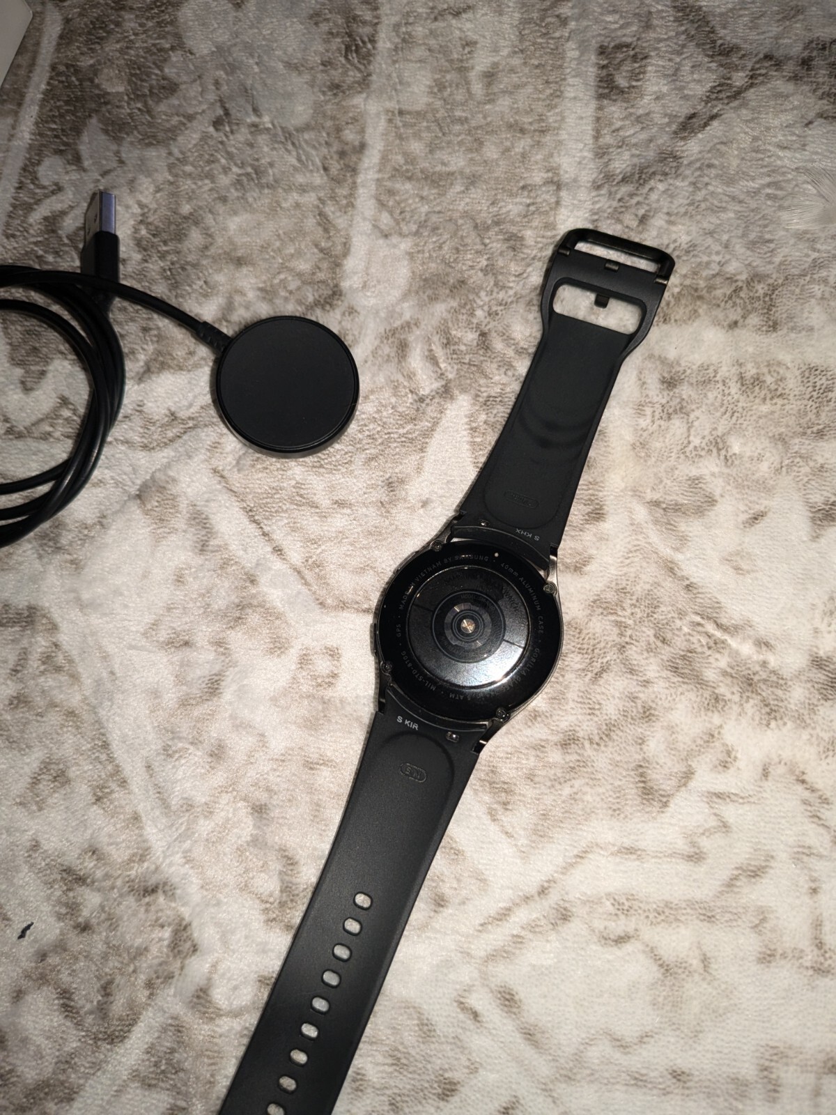 Samsung Galaxy Watch4 SM-R860 40mm Aluminum Case with Sport Band – Black…